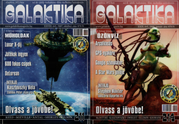 Burger Istv�n - Galaktika 2007. �vfolyam. (211, 214, 215, 220. sz�mok. - 4 db.)
