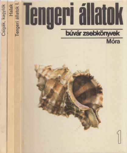 3db B�v�rzsebk�nyv - Tengeri �llatok 1.+ Halak + Csig�k, kagyl�k