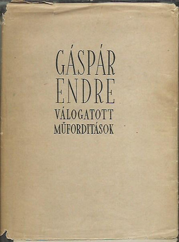 Gspr Endre - Vlogatott mfordtsok