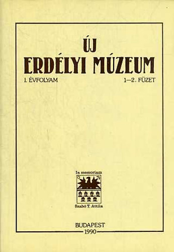 Budapest - j erdlyi mzeum I. vf. 1-2. fzet