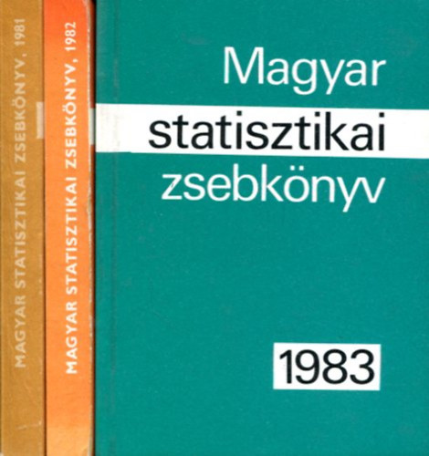 Nincs feltüntetve - Magyar statisztikai zsebkönyv 1981, 1982, 1983 (3db)
