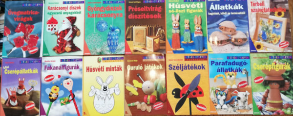 14 darab kézműves füzet a Színes Ötletek sorozatból
