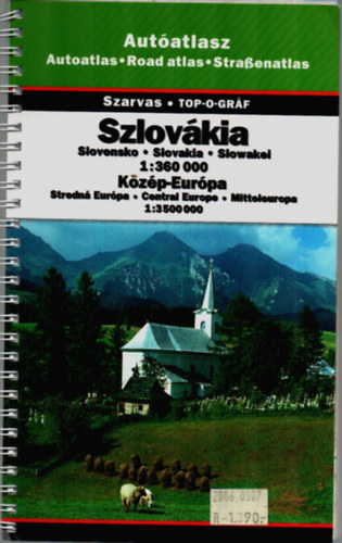 Szlovkia - Autatlasz 1:360000