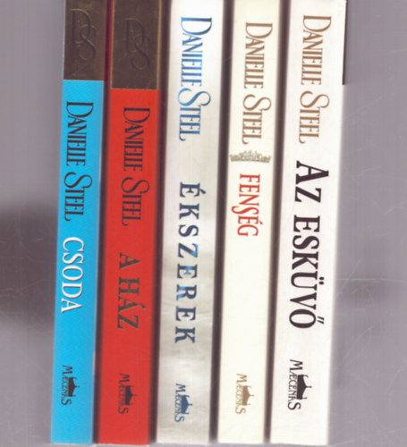 Steel Danielle - 5 db Danielle Steel romantikus regény: Az esküvő - Fenség - Ékszerek - A házu - Csoda