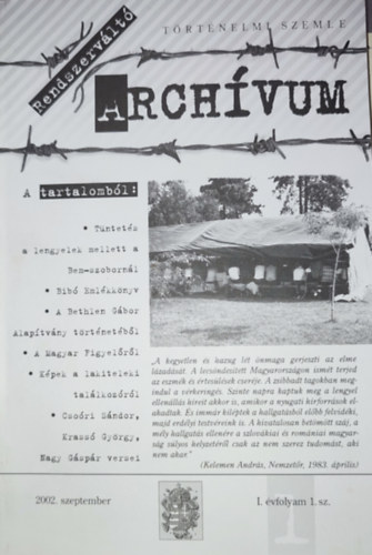 Rendszervlt Archvum - 2002. szeptember-I. vfolyam 1. sz.