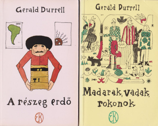 Gerald Durrell - A r�szeg erd� + Madarak, vadak, rokonok (2 m�)