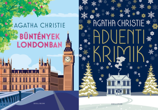 Agatha Christie - 2 db Agatha Christie krimi: Bűntények Londonban + Adventi krimik