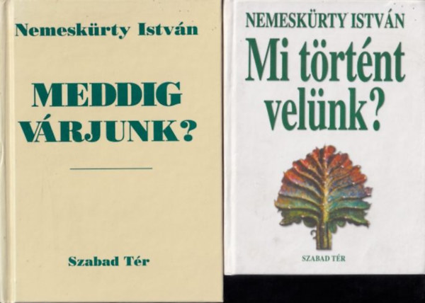 Nemesk�rty Istv�n - Meddig v�rjunk? + Mi t�rt�nt vel�nk? (2 db)