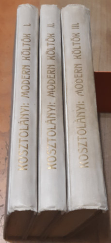 Kosztol�nyi Dezs� - Modern k�lt�k I-III. (Tetemesen b�v�tett 2. kiad�s)