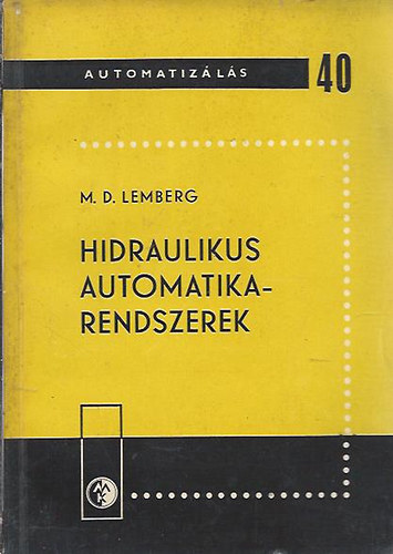 M. D. Lemberg - Hidraulikus automatika-rendszerek