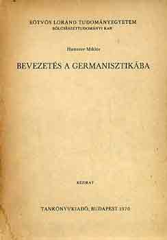 Hutterer Mikls - Bevezets a germanisztikba