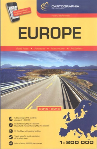 Eur�pa aut�atlasz (1:800 000)