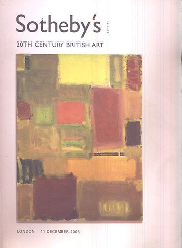 Sotheby's: 9 db XX. szzadi brit mvszeti katalgus (2005-2009 vek)