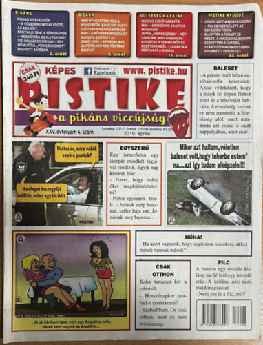 Sz�raz Attila  (F�szerk.) - Pistike 2019. �prilis - XXV. �vfolyam 4. sz�m