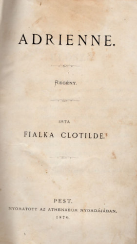 Fialka Clotilde - Adrienne -reg�ny 1870