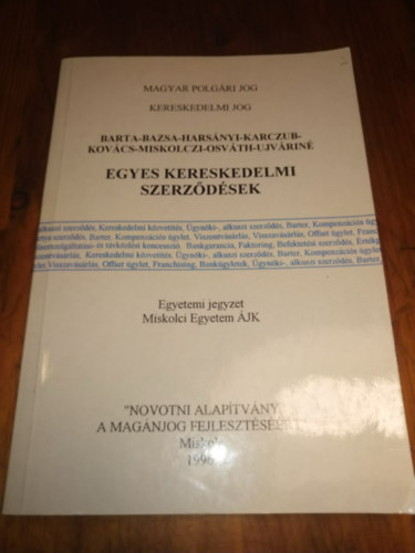 Tbb szerz - Egyes kereskedelmi szerzdsek