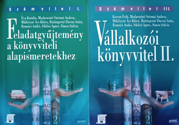 Dr. Korom Erik - Madarasin Szirmai Andrea - Miklsyn cs Klra - Reizingern Ducsai Anita - Romsics Anik - Dr. Siklsi gnes - dr. va Katalin  |  Madarasin S Simon Szilvia - Vllalkozi knyvvitel II. + Feledatgyjtemny  a knyvviteli alapismeretekhez (2 m)