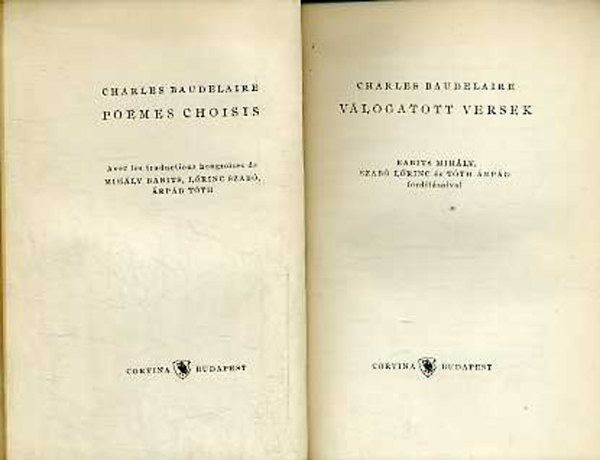 Charles Baudelaire v�logatott versek