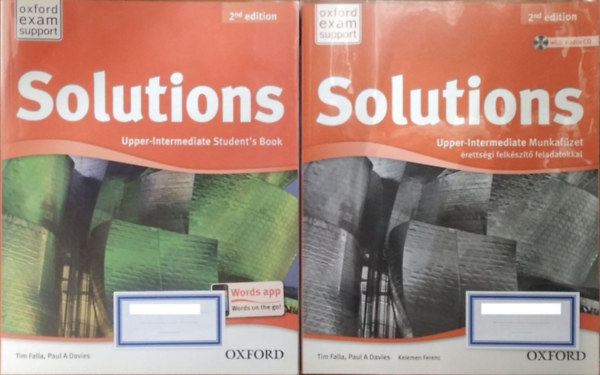 Paul A. Davies - Tim Falla - Solutions (2nd Ed.) - Upper-intermediate - Student's Book + Munkafzet rettsgi felkszt feladatokkal (2 ktet)