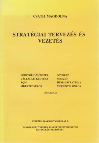 Stratgiai tervezs s vezets