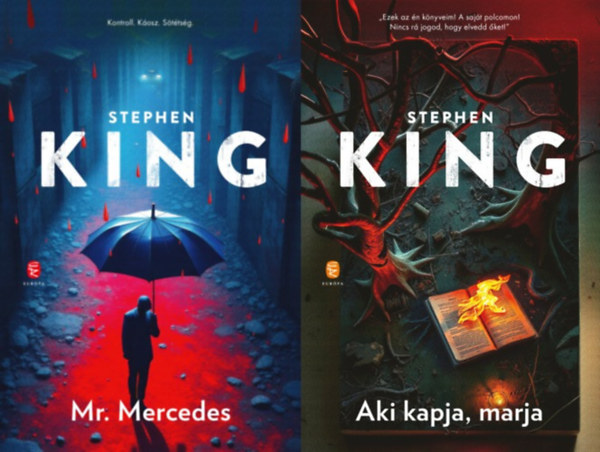 Stephen King - 2 db KLNLEGES, LDEKORLT KIADS Stephen King horror a Bill Hodges sorozatbl: Mr. Mercedes +  Aki kapja, marja (a Bill Hodges sorozat 1. s 2. rsze)