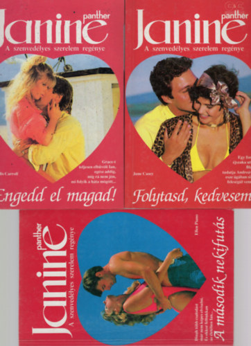 Phyllis Carroll, Ellen Piano June Casey - Janine romantikus knyv ( 3 db egytt ) 1. A msodik nekifuts, 2. Engedd el magad ! 3. Folytasd, kedvesem !