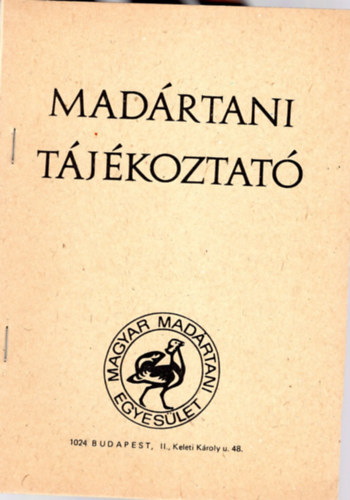 Madártani tájékoztató 1978. szeptember-október