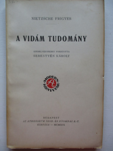 Nietzsche Frigyes - A vidm tudomny