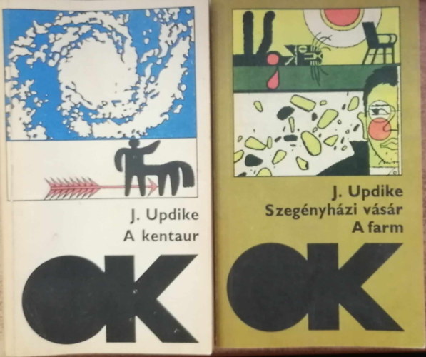 John Updike - 2 db Updike knyv: Szegnyhzi vsr-A farm, A kentaur