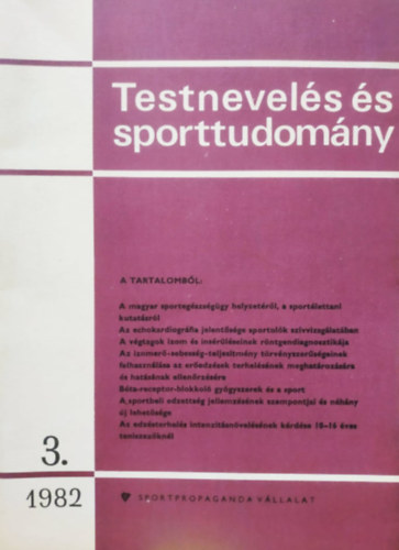 Sportpropaganda - Testnevels s sporttudomny 1982. 3.