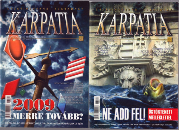 Z. K�rp�t D�niel  (f�szerk.) - 2 db K�rp�tia magazin: 2008. j�lius - 2009 janu�r