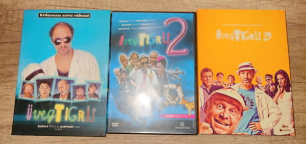 Rudolf Péter - Az Üvegtigris 3 része DVD-n: Üvegtigris 1., Üvegtigris 2., Üvegtigris3.,