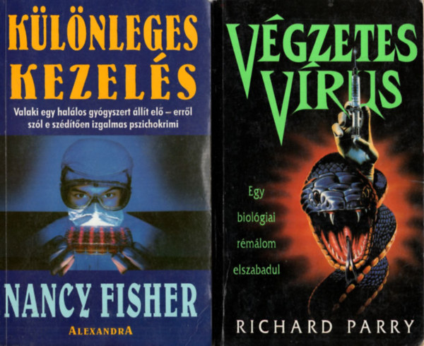 Richard Parry, Daniel M. Klein, Michael Palmer Nancy Fisher - 4 db krimi: Klnleges kezels, Vgzetes vrus, Embri, A szrum