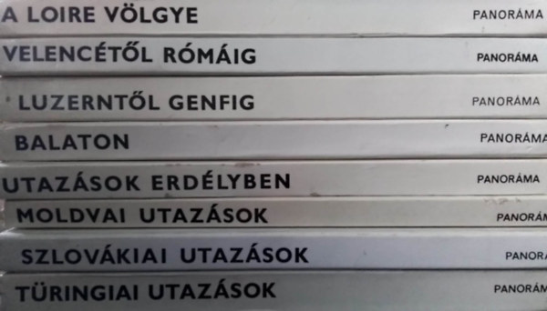 Panorma "mini" tiknyvek knyvcsomag (8db) A Loire vlgye, Tringiai utazsok, Szlovkiai utazsok, Moldvai utazsok, Utazsok Erdlyben, Balaton, Luzerntl Genfig, Velenctl Rmig