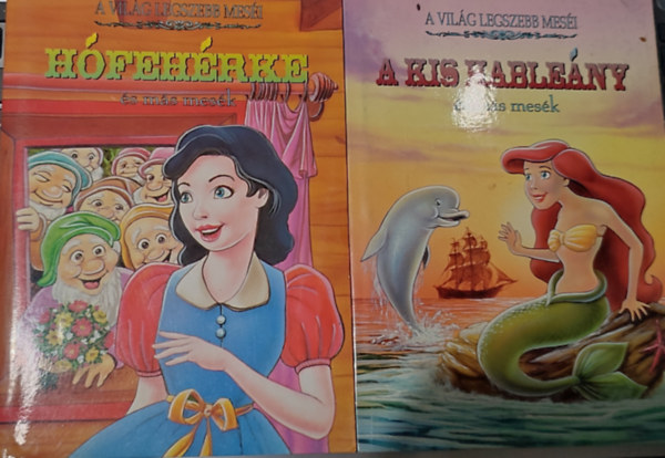Kabain� T�th Kl�ra  (szerk.) S�t�n� Marosi Judit (szerk.) - 2db k�nyv A vil�g legszebb mes�i sorozatb�l - S�t�n� Marosi Judit (szerk.)-H�feh�rke �s a h�t t�rpe; Kabain� T�th Kl�ra (szerk.)-A kis hable�ny �s m�s mes�k