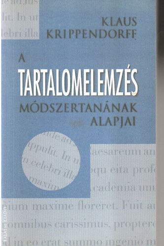 Klaus Krippendorff - A tartalomelemzs mdszertannak alapjai