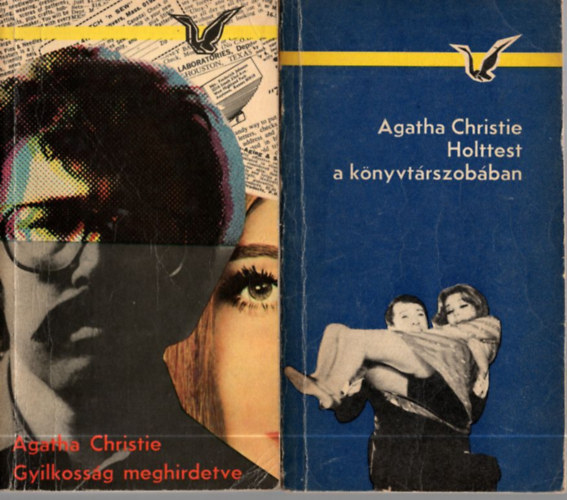Agatha Christie - 2 db Agatha Christie: Gyilkoss�g meghirdetve +Holttest a k�nyvt�rszob�ban