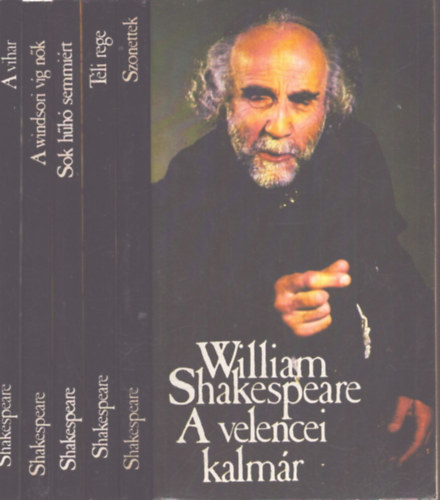 William Shakespeare - 6 db William Shakespeare kötet: A velencei kalmár - Szonettek - Téli rege - Sok hűhó semmiért - A windsori víg nők - A vihar