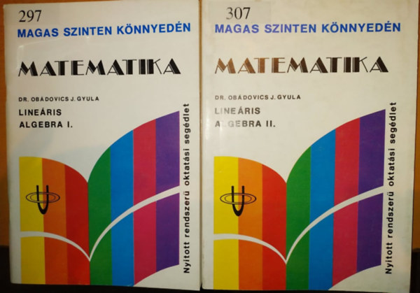 Dr. Obdovics J. Gyula - lineris algebra I-II.
