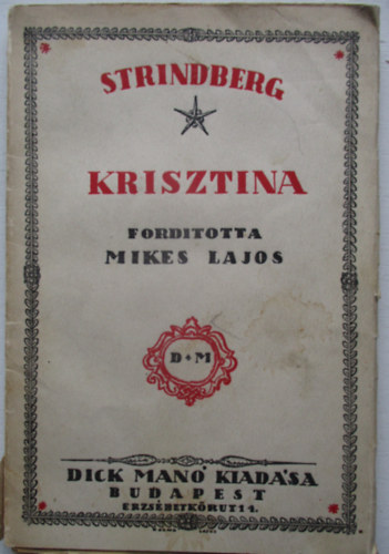 Strindberg Ágost - Krisztina