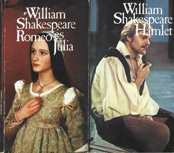 William Shakespeare - 2 db k�nyv, Romeo �s J�lia, Hamlet (BBC sorozat)