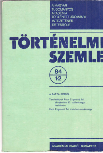 Trtnelmi szemle 1984/1-2. szm