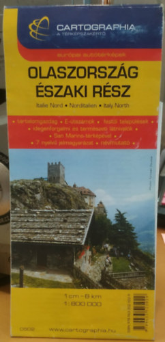 Olaszország - északi rész (1:800000)