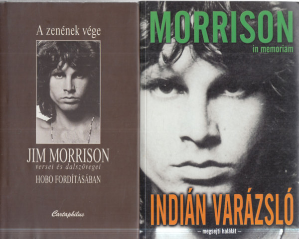 Szöllősi Péter (szerk.) Földes László (Hobo) - 2 db. Jim Morrison kötet (A zenének vége + Indián varázsló)