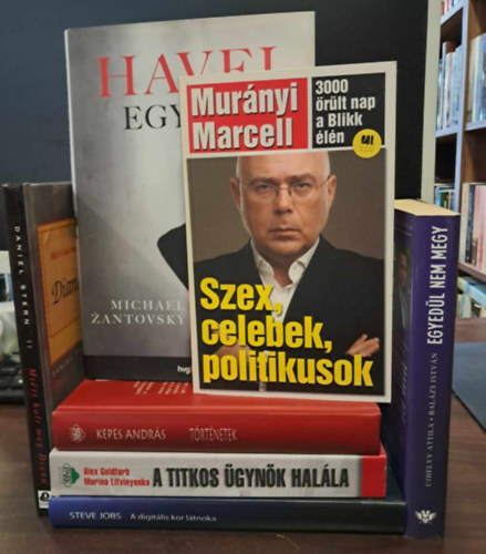 Kepes Andr�s, Alex Goldfarb, Zantovsky, Michael, Mur�nyi Marcell, Bal�zs Istv�n Daniel Stern - 7 db-os K�NYVMENT� AJ�NLAT, riportk�nyv csomag: Mi�rt halt meg Diana, T�rt�netek, A titkos �gyn�k hal�la (Alekszandr Litvinyenko megm�rgez�se �s a KGB visszat�r�se), Havel: Egy �let,