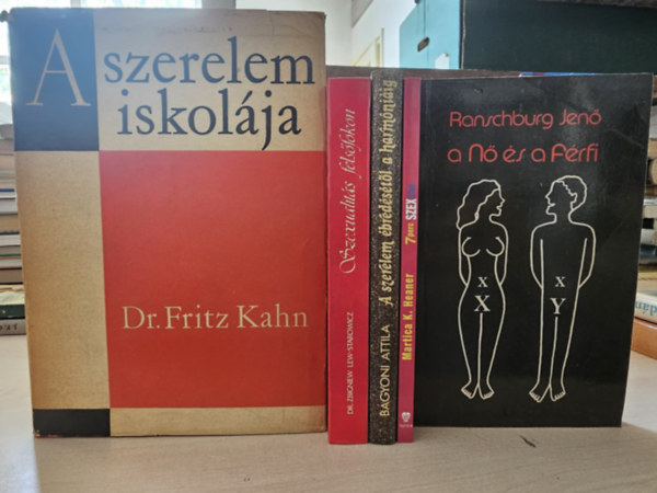 Dr. Fritz Kahn- Dr. Zbigniew Lew-Starowicz- Bágyoni Attila- Martica K. Heaner- Ranschburg Jenő - 5db szexuálpszichológia, KÖNYVMENTŐ AJÁNLAT: A szerelem iskolája + Szexualitás felsőfokon + A szerelem ébredésétől a harmóniáig + 7 perc szex + A Nő és a Férfi