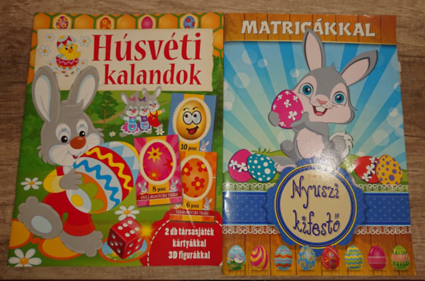 2 H�sv�ttal kapcsolatos foglalkoztat�: Nyuszi kifest�, H�sv�ti kalandok