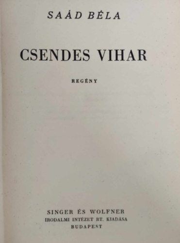Sad Bla - Csendes vihar