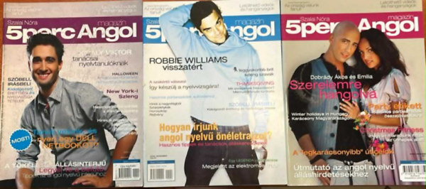 5 perc Angol magazin - 2009. oktber, november, december (3 db)
