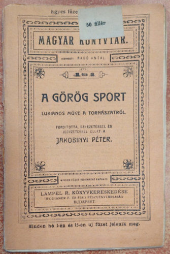 Jakobinyi Pter - A grg sport